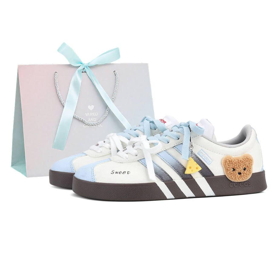 Adidas Adidas VL COURT 2.0 Abrasion Resistant Low top Skateboard Shoes Unisex