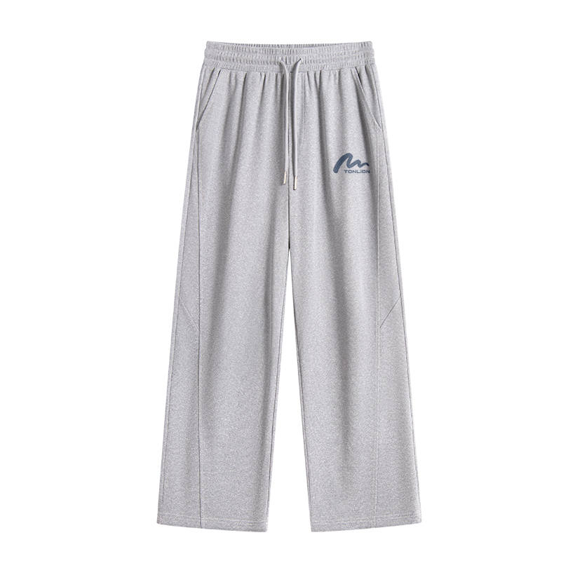 Tonlion Casual Pants Unisex Moderate Straight Fit Pants
