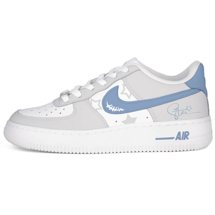 Nike Nike Air Force 1 White Air Force 1 Abrasion Resistant Low top Skateboard Shoes Unisex White Black