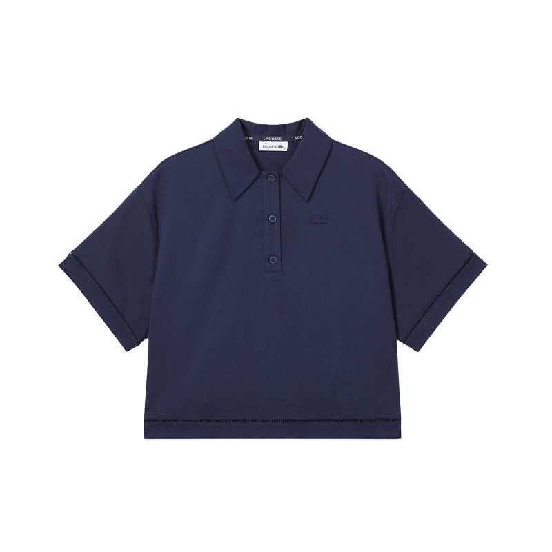 LACOSTE Polo Shirts Women's Polo Collar Moderate