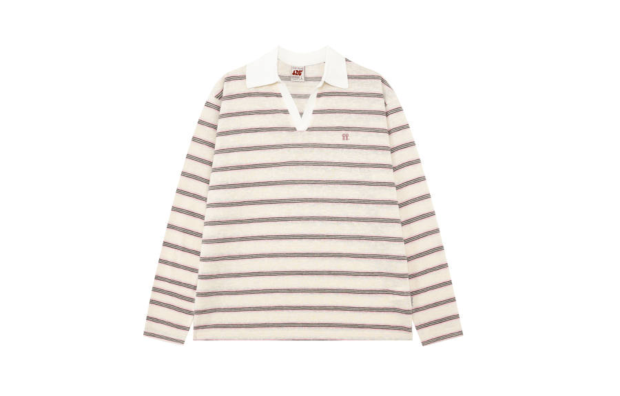 F426 Polo Shirts Unisex V Neck Moderate Straight Fit