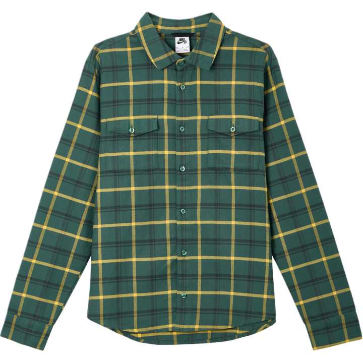 Nike Nike Shirts Men's Green Lapel Moderate Shirt
