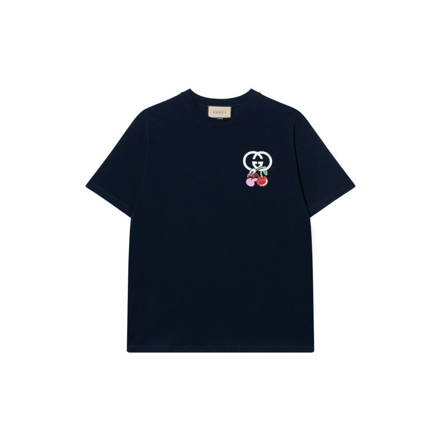 GUCCI SS24 T Shirt Women's Marine Blue