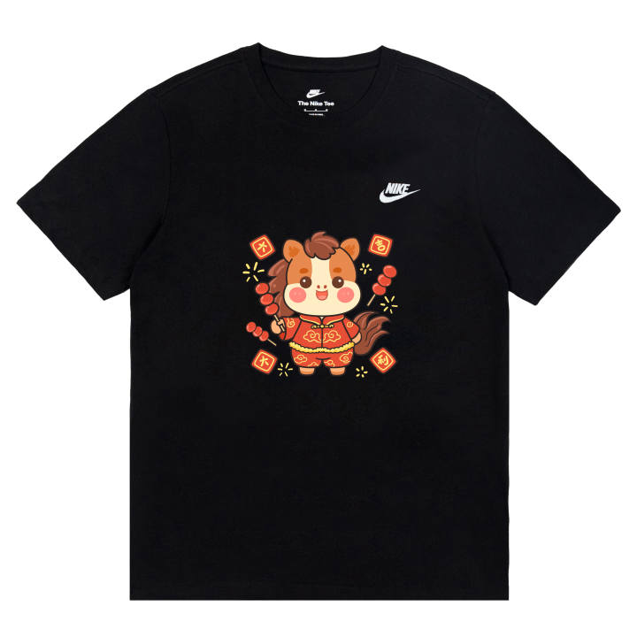 Nike Nike Sportswear T Shirts Unisex Black Crew Neck Moderate Straight Fit