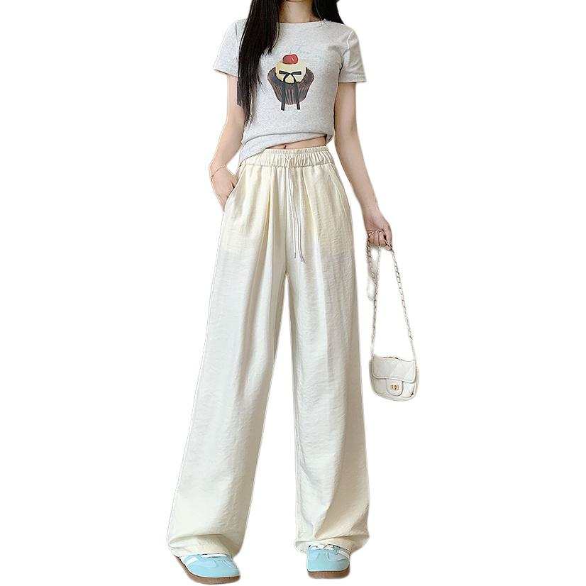 JBBCN Casual Pants Women's Thin Wide Leg Pants
