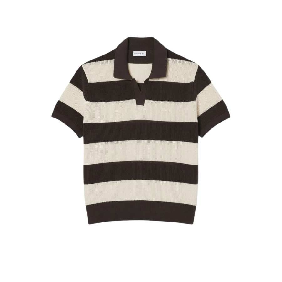 LACOSTE Knitwear Men's Brown/419 Polo Collar Moderate Other