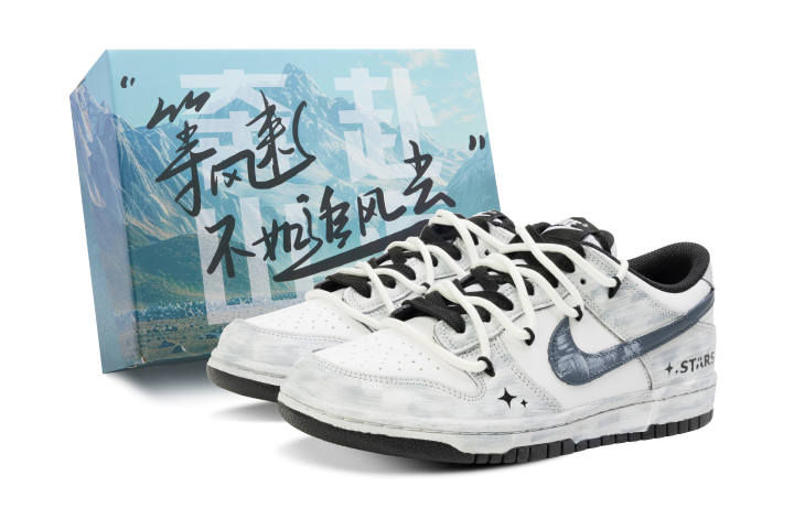 Nike Nike Dunk Low top Skateboard Shoes Unisex Blue Gray