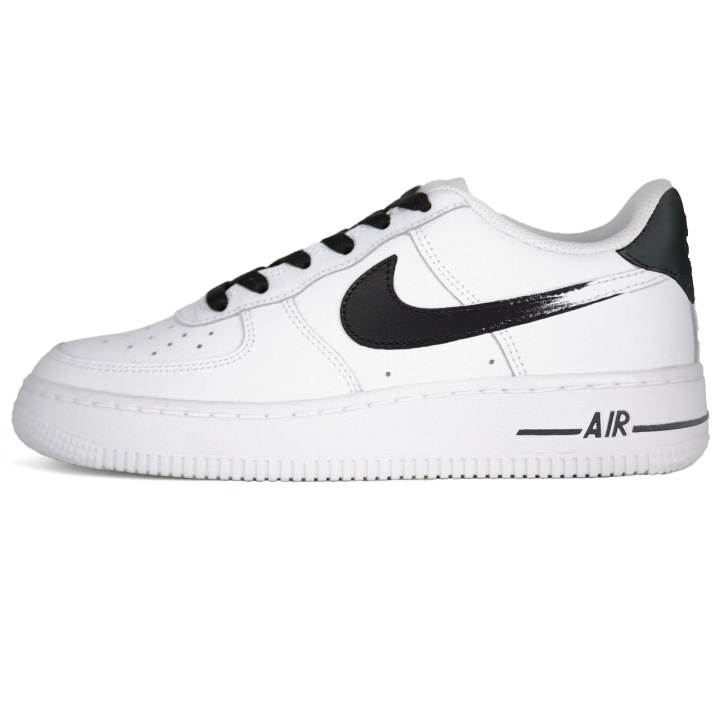Nike Nike Air Force 1 White Air Force 1 Minimalist Style Abrasion Resistant Low top Skateboard Shoes Unisex White Black