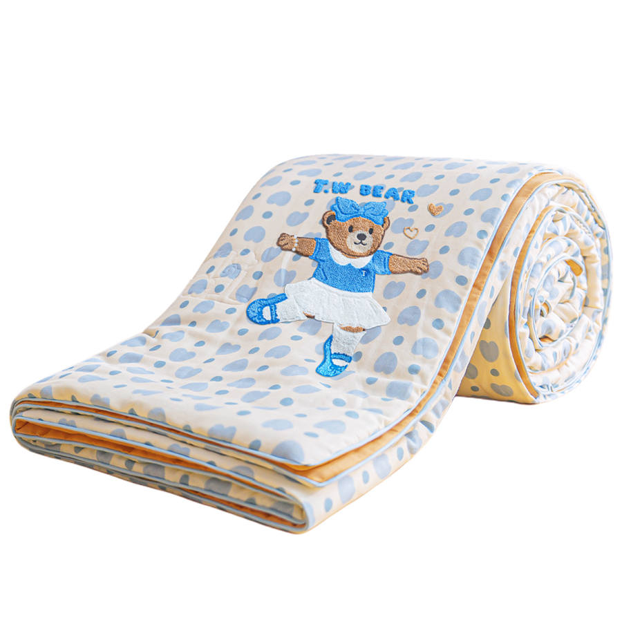 Teenie Weenie Bear 100% Cotton Double Gauze Summer Cooling Quilt