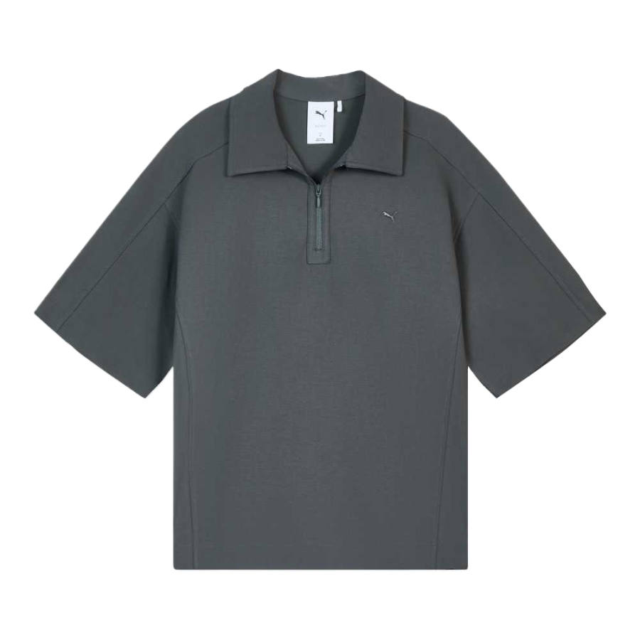 PUMA Polo Shirts Unisex Nightfall Gray Lapel Moderate Straight Fit