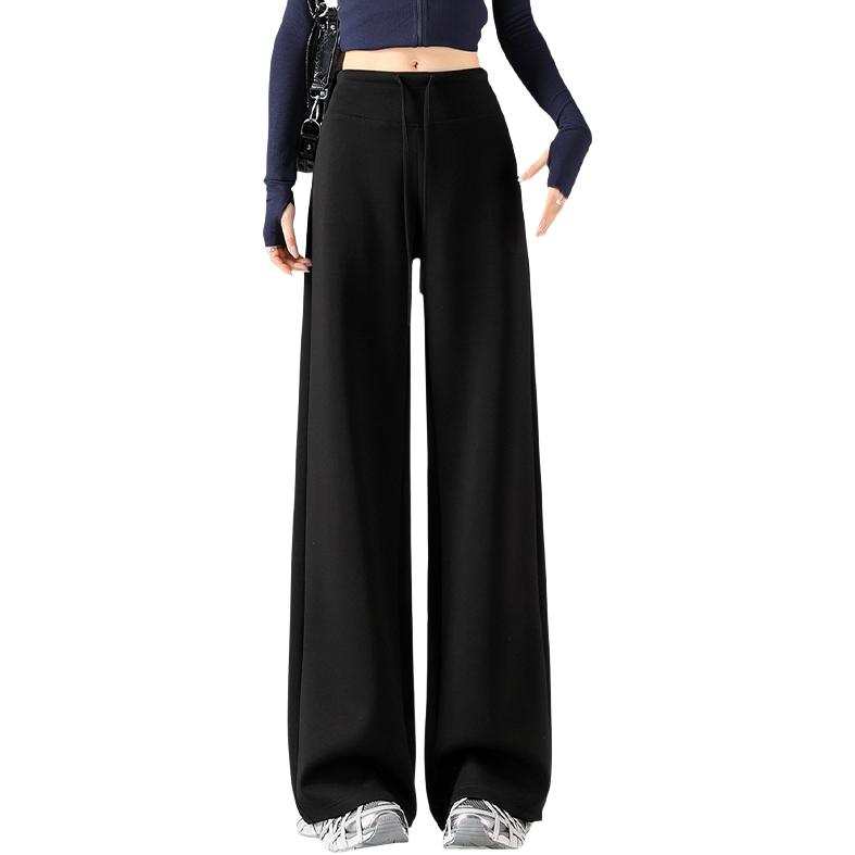 MIIOW Casual Pants Women's Moderate Wide Leg Pants