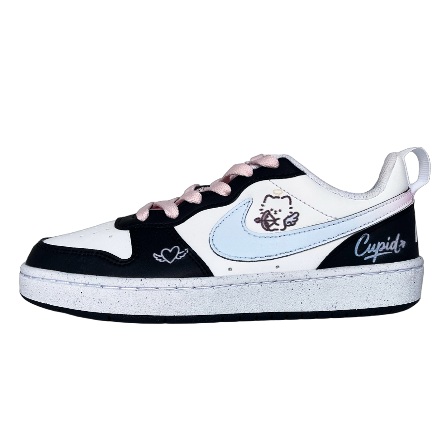 Nike Nike Court Borough Angel Kitten Leather Abrasion Resistant Lightweight Cushioning Low top Skateboard Shoes