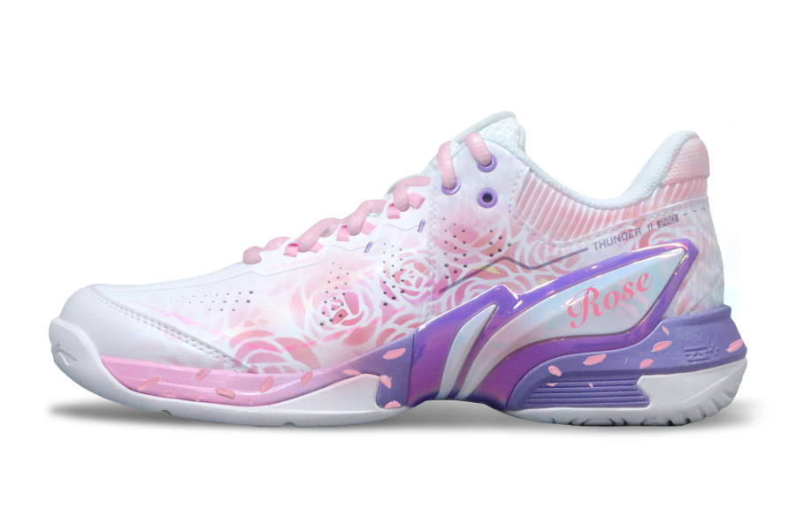 Li-Ning Li Ning Thunder 2 Pro Cushioning High top Badminton Shoes Unisex White Pink