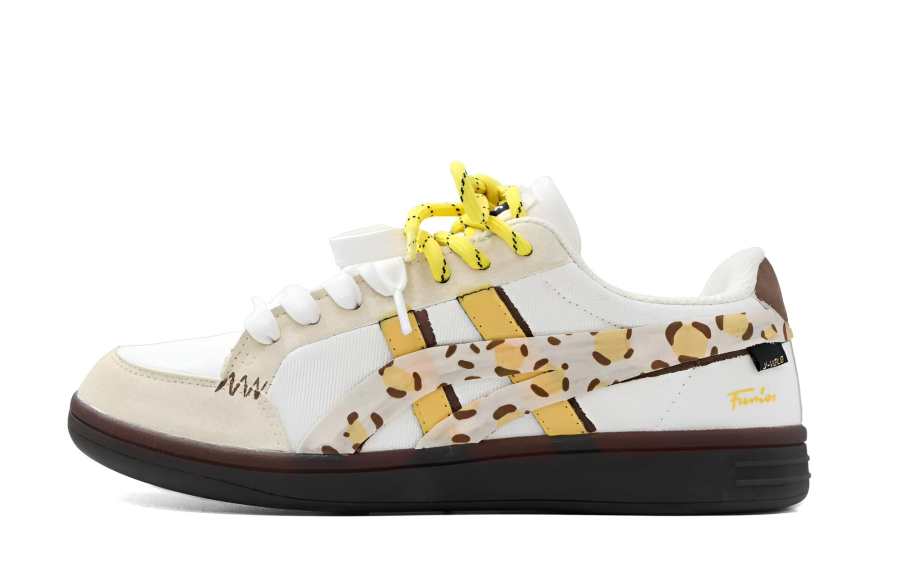 Onitsuka Tiger Advanti Golden Wild Order Textile, Synthetic Leather Retro Sports Low top Skateboard Shoes Unisex Beige