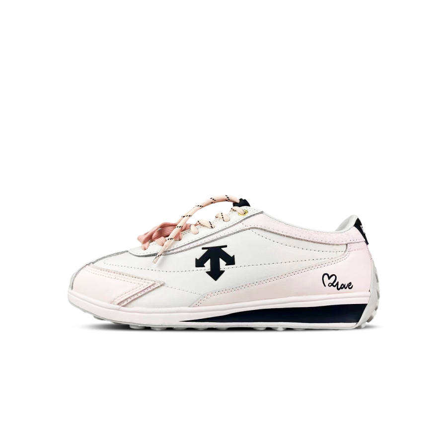 DESCENTE Cron Racer Skateboard Shoes Unisex White Pink