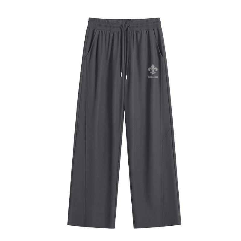 Tonlion Casual Pants Unisex Moderate Straight Fit Pants