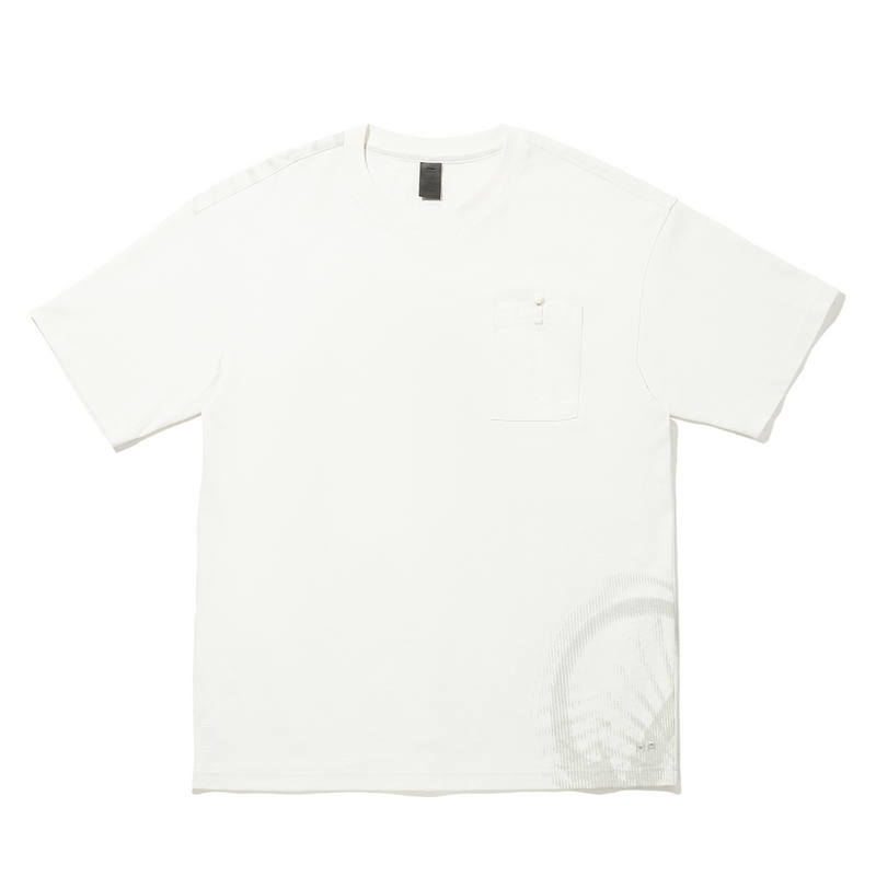 Li-Ning Li Ning Li Ning X Jackie Chan Kung Fu Collection Short Sleeved T Shirts Unisex Chalk Gray