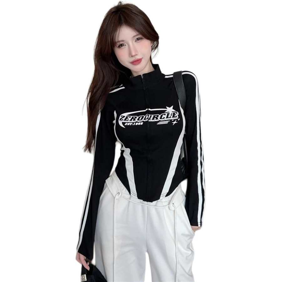 JBBCN Cropped Coats Women's Stand Collar Moderate