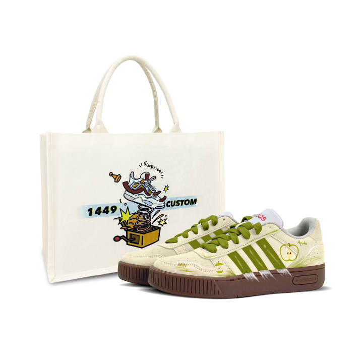 Adidas Adidas D PAD Synthetic Leather Low top Skateboard Shoes Unisex Yellow Green