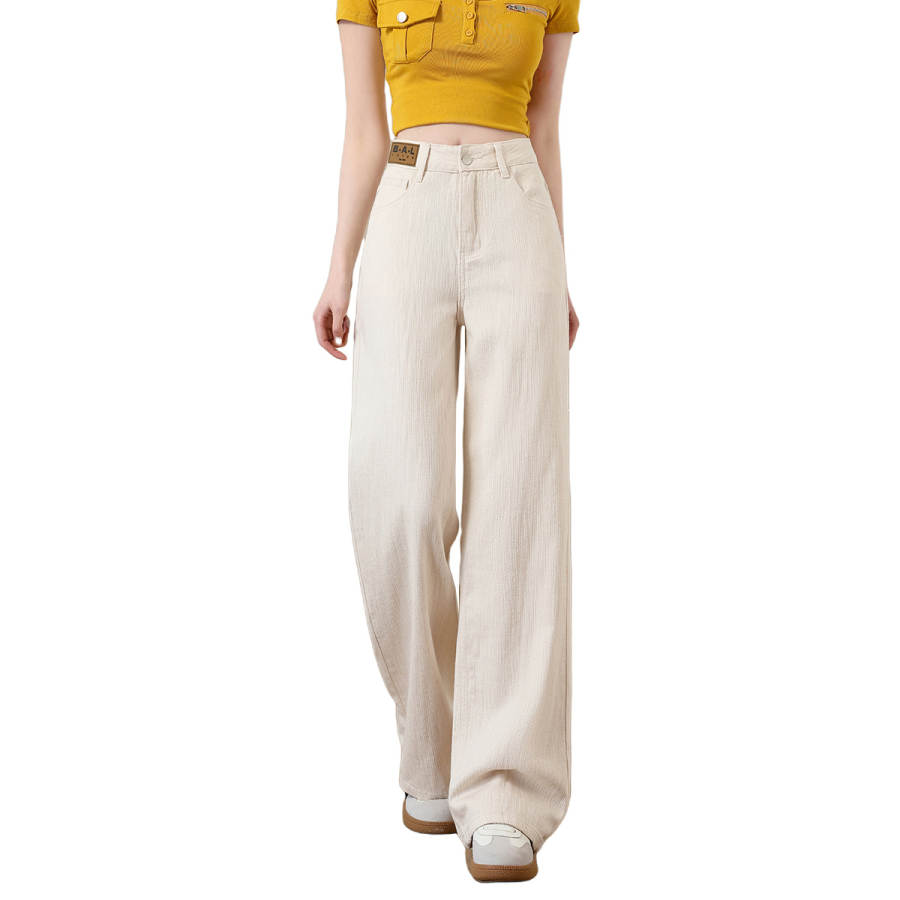 BALENO Jeans Women's Apricot Moderate Wide Leg Pants