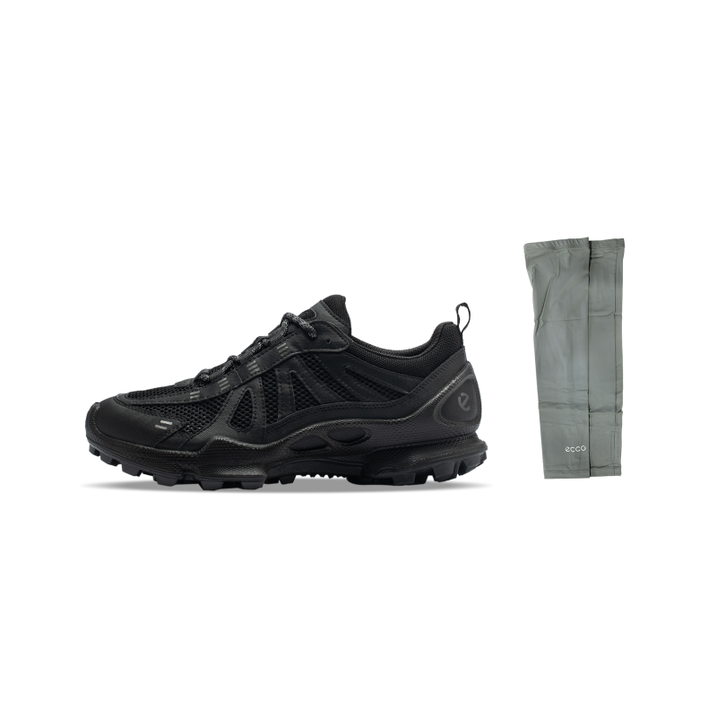 Ecco Biom C Trail Synthetic Leather Cushioning Abrasion Resistant Low top Casual Shoes Men's Black