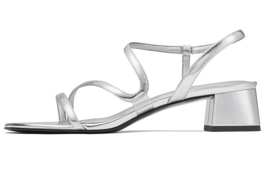 CHARLES&KEITH Small Ck Pu One Strap Sandals 4.5cm Women's