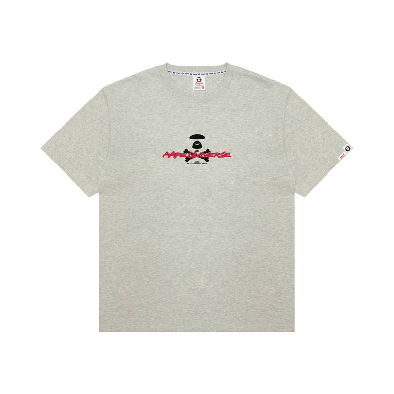 Aape SS26 T Shirt Men's Gray White