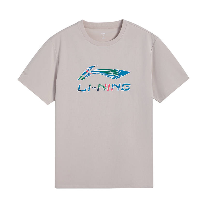 Li-Ning Li Ning T Shirt Unisex Mica Gray