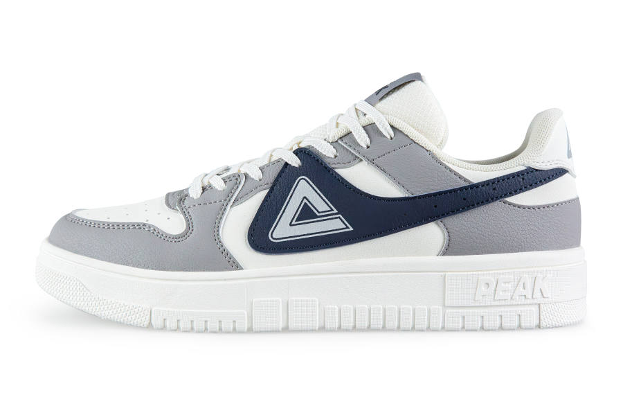 PEAK Air Force 1 Low top Skateboard Shoes Unisex White Gray Blue