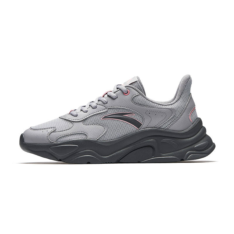Anta Millennial Generation Low top Casual Shoes Women's Gray Pink