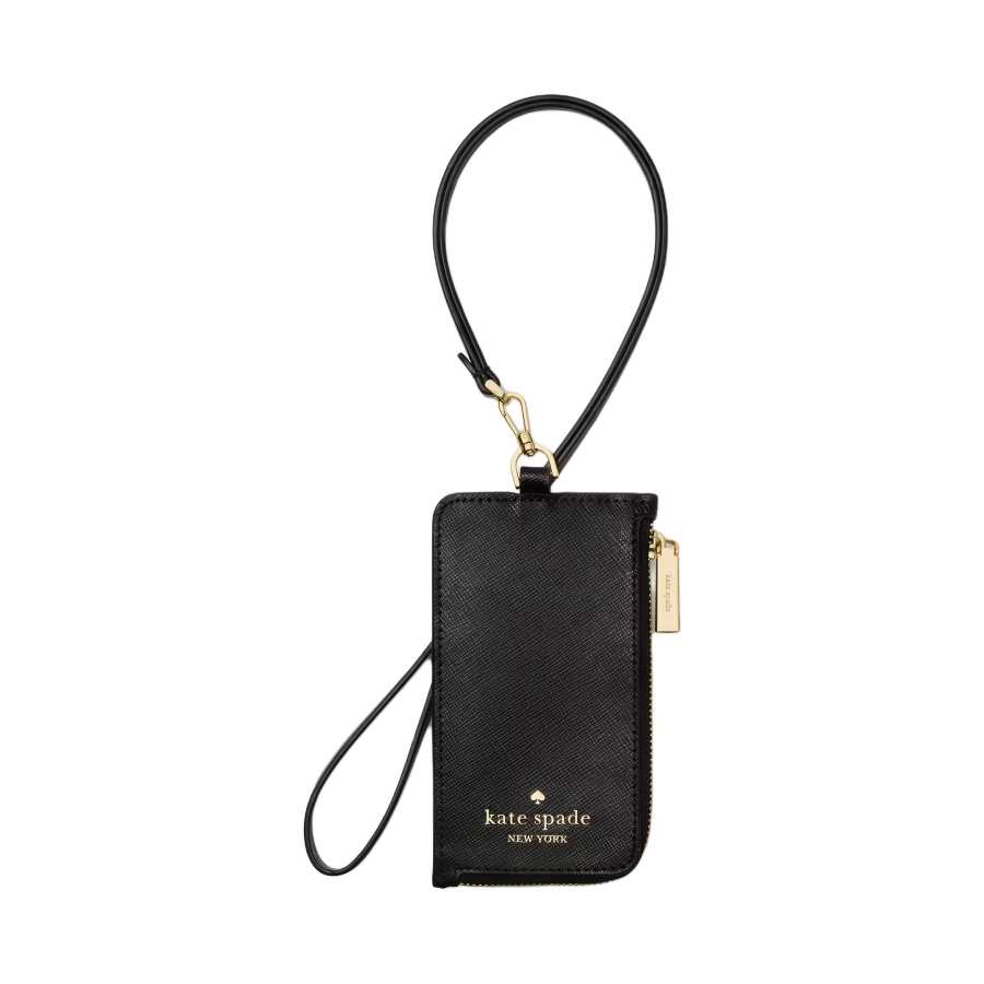 Kate Spade Leather Card Holder Women's Black