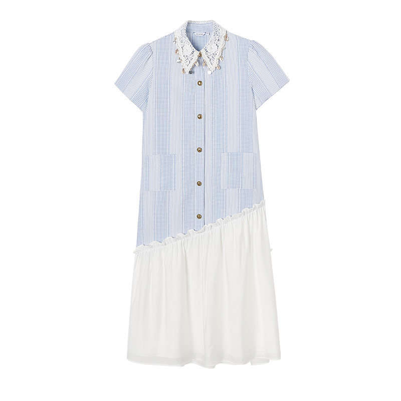 XIANGYING Short Sleeved Dress Women's