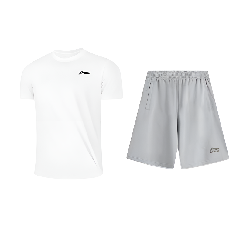 Li-Ning Li Ning Casual Sportswear Unisex White+Geological Gray