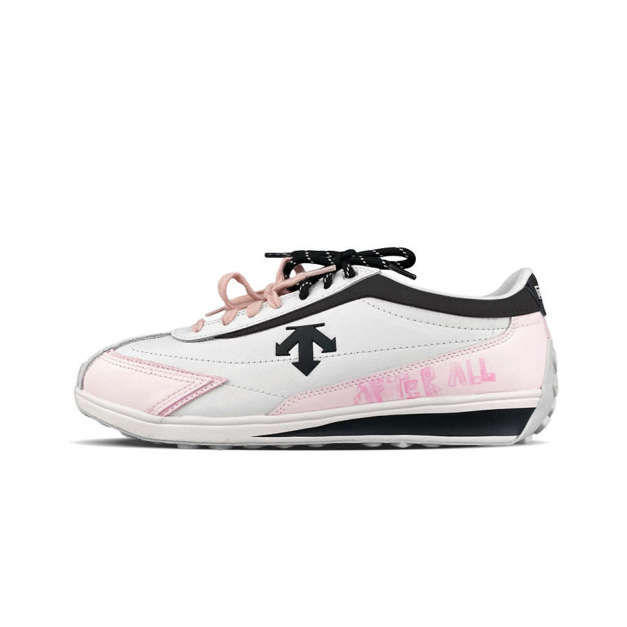 DESCENTE Cron Racer Low top Casual Shoes Unisex White Pink