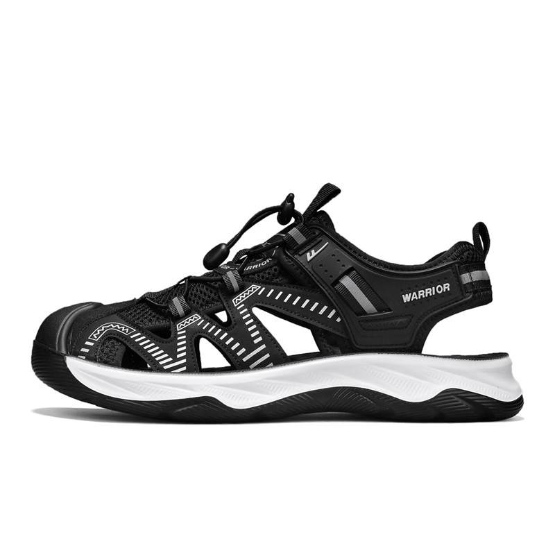 WARRIOR Breathable And Quick Dry Abrasion Resistant Balance Lightweight River Trekking Shoes Men's Black