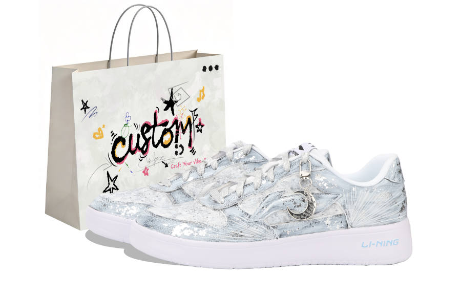 Li-Ning Li Ning Floating Boat River Immersed Moon, Artemis' Moon Abrasion Resistant Slip Resistant Low top Skateboard Shoes