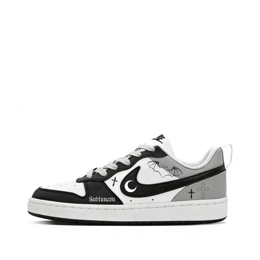 Nike Nike Court Borough 2 Moonlit World Synthetic Leather Abrasion Resistant Breathable Low top Skateboard Shoes Unisex