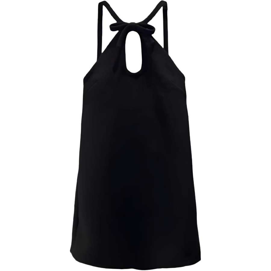 JBBCN Sleeveless Dresses Women's Black Lace Up Thin Short