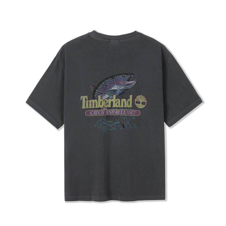 Timberland T Shirts Men's Black Crew Neck