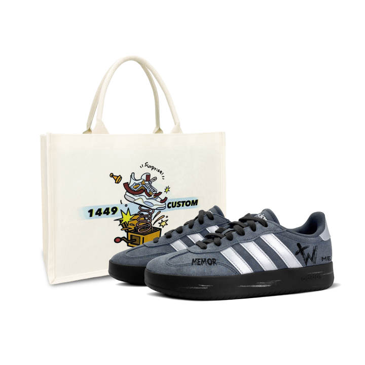 Adidas Custom Adidas BARREDA Low top German Army Trainers Unisex Silver Gray