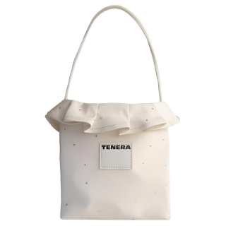 TENERA Pu Small Square Bag Handbag Women's Red/White