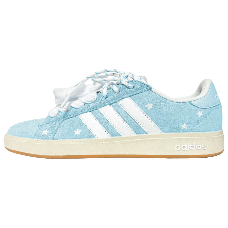 Adidas Adidas Grand Court Base 00s Sparkling Galaxy Abrasion Resistant Lightweight Low top Skateboard Shoes Unisex Blue White