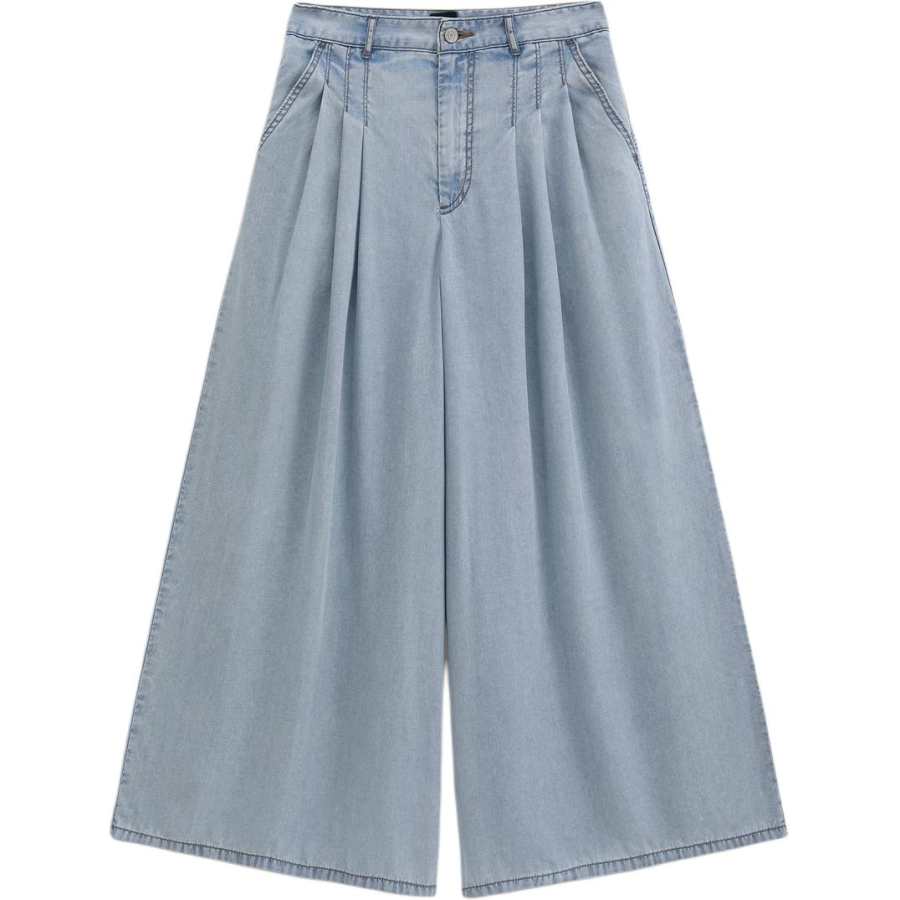 GAP Jeans Women's Light Washed Moderate Wide Leg Pants