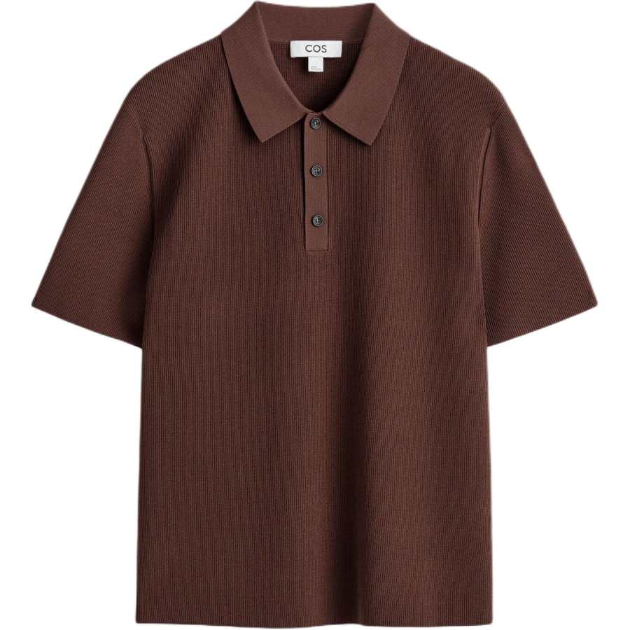 COS Polo Shirts Men's Dark Brown Moderate