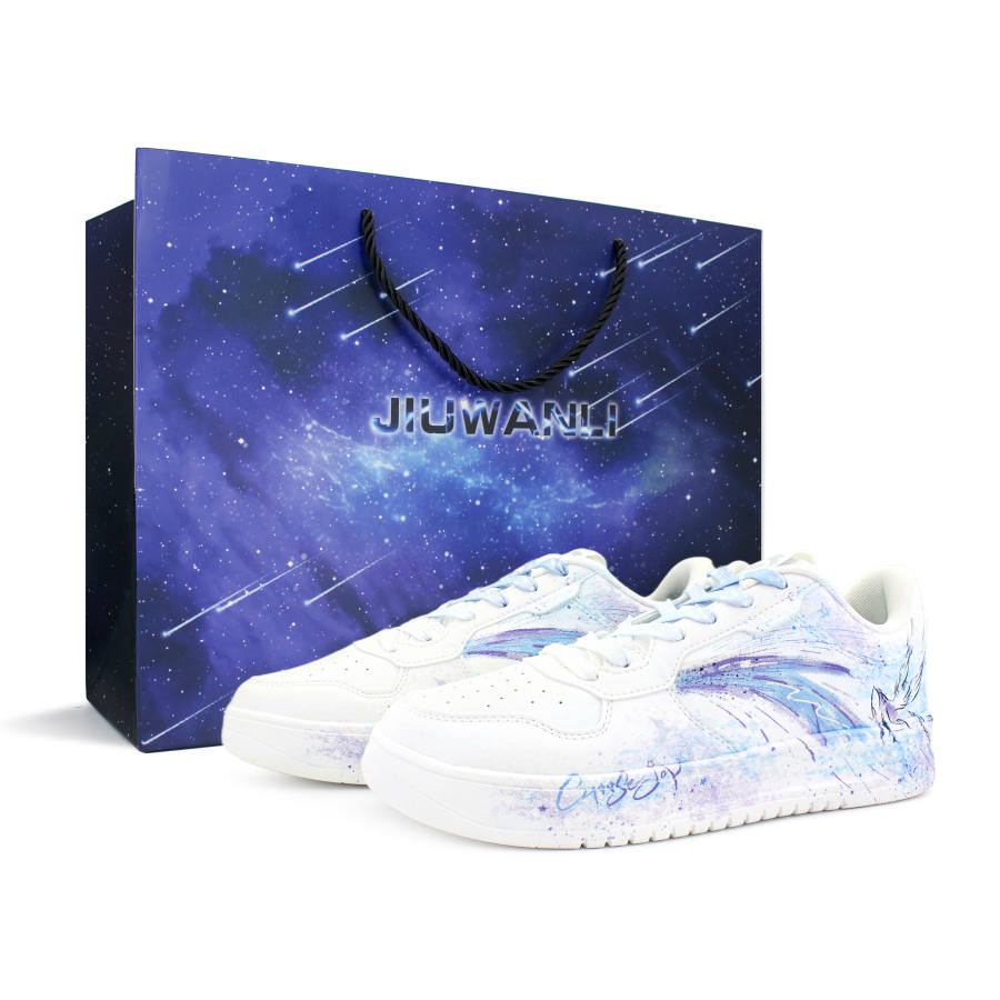 Anta Easy Slip Resistant Cushioning Low top Skateboard Shoes Men's Blue Purple