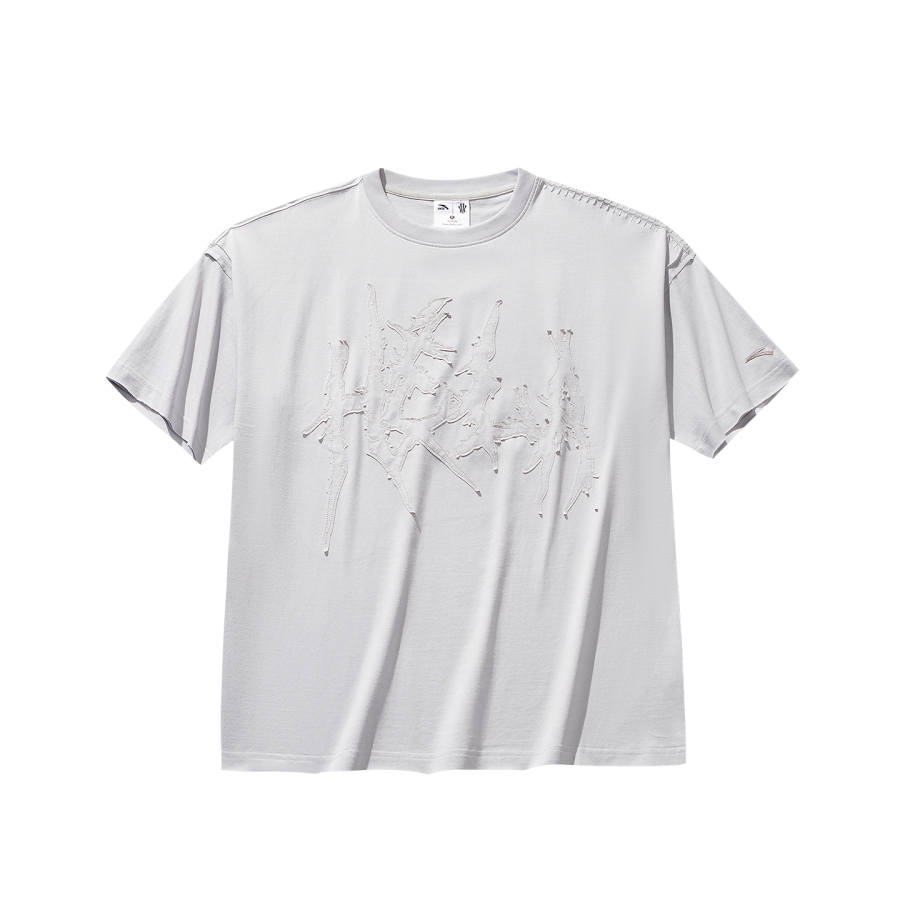 Anta T Shirt Unisex Cumulus Gray