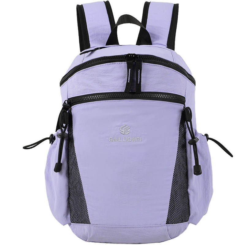 Tonlion Nylon Fabric Backpack Regular Women's Light Purple
