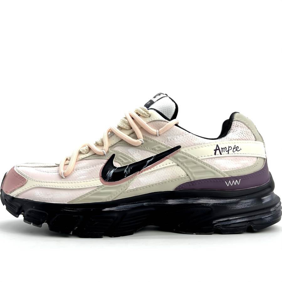 Nike Nike Initiator Cow Leather, Textile Cushioning Abrasion Resistant Breathable Low top Casual Running Shoes Unisex Pink