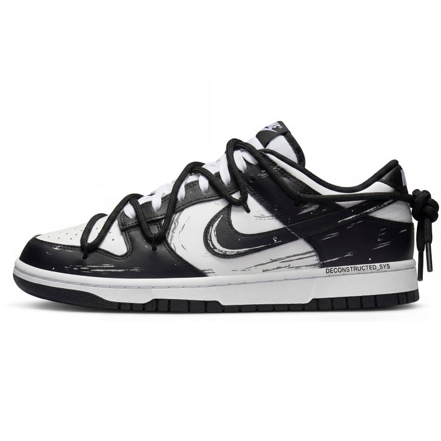 Nike Nike Dunk Stellar Orbit Black White Abrasion Resistant Slip Resistant Low top Skateboard Shoes Unisex Black