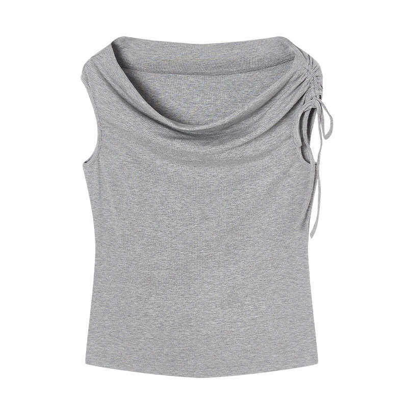 XIANGYING T Shirts Women's Boat Neck Thin Straight Fit